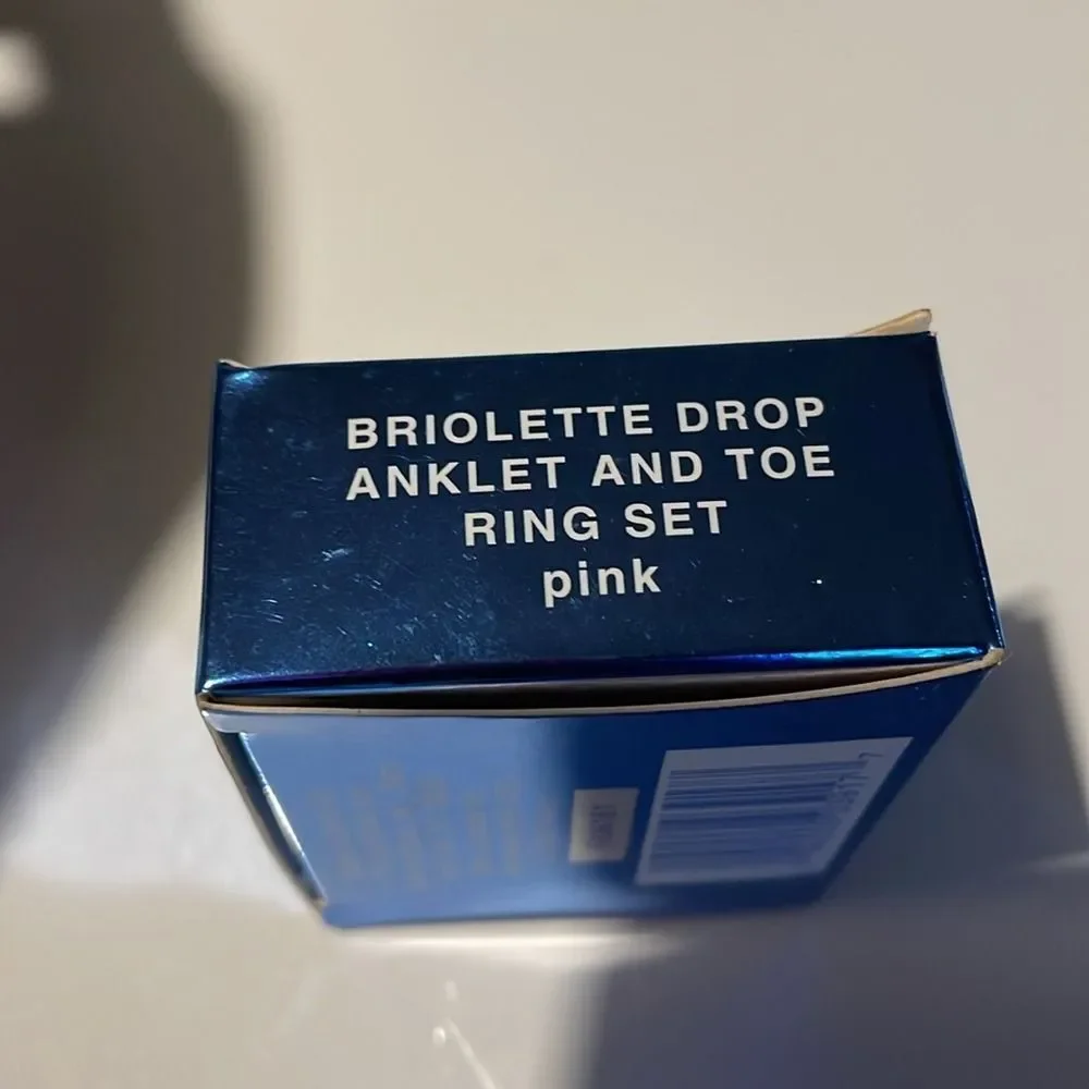 Elegant Avon 2005 y2k Briolette drop anklet and toe‎ ring set